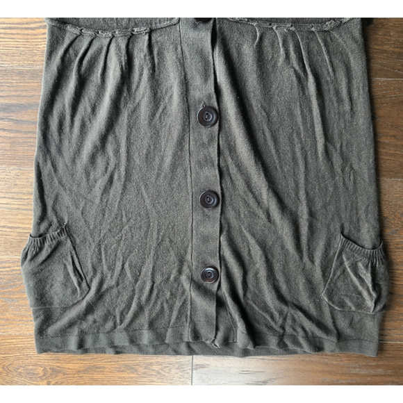 Long Libian Women's Cardigan Hoodie Sweater sz XL - Picture 2 of 8